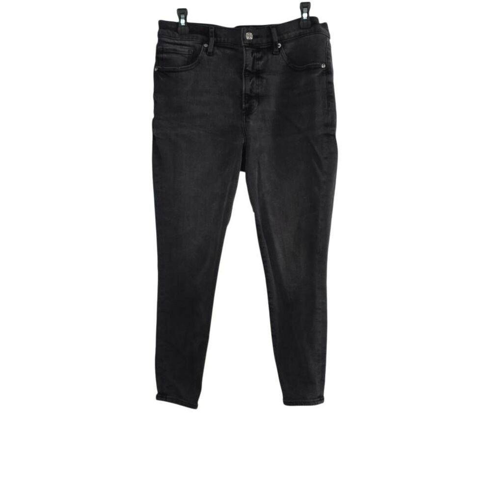 Express Women's Size 10Short Black/Gray Skinny High Rise Hyper Stretch Jeans